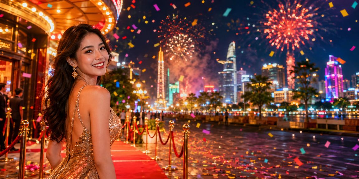 Không khí cá cược và casino sôi động về đêm tại chợ đêm TP.HCM